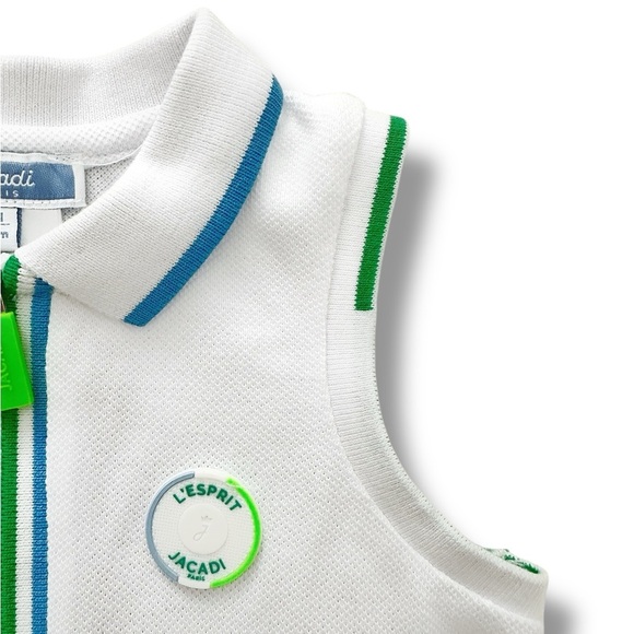 Jacadi | Sleeveless Pique Tennis Inspired Baby Dress (6 mos) 🎾 - Picture 3 of 5